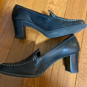 Denver Hayes Black Women's Loafer Heels